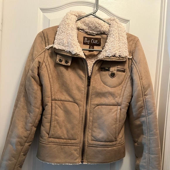 Big chill lightly worn Sherpa cool jacket medium size - Picture 2 of 5